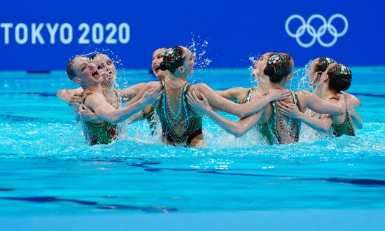 Japan Olympics 2020 Artistic Swimming Team Technical Routine