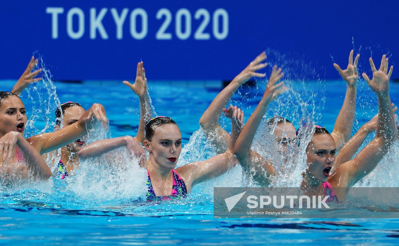 Japan Olympics 2020 Artistic Swimming Team Technical Routine