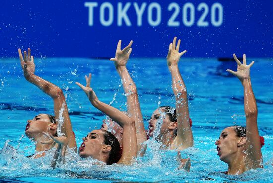 Japan Olympics 2020 Artistic Swimming Team Technical Routine