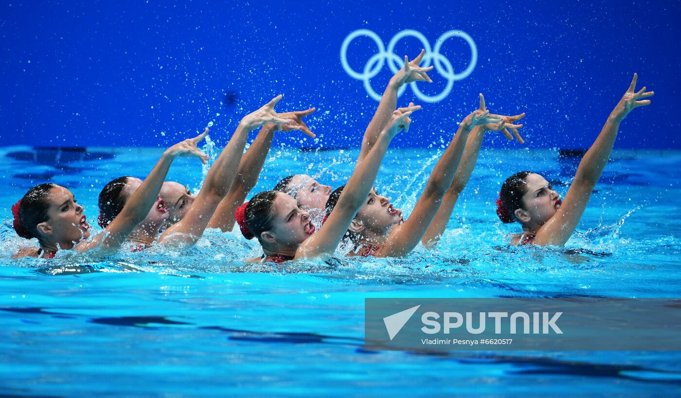 Japan Olympics 2020 Artistic Swimming Team Technical Routine