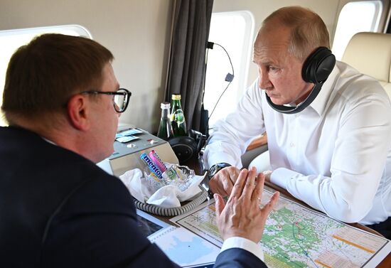 Russia Putin Ural and Volga Federal Districts