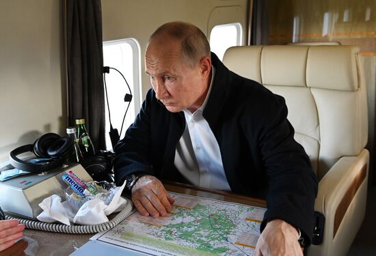 Russia Putin Ural and Volga Federal Districts