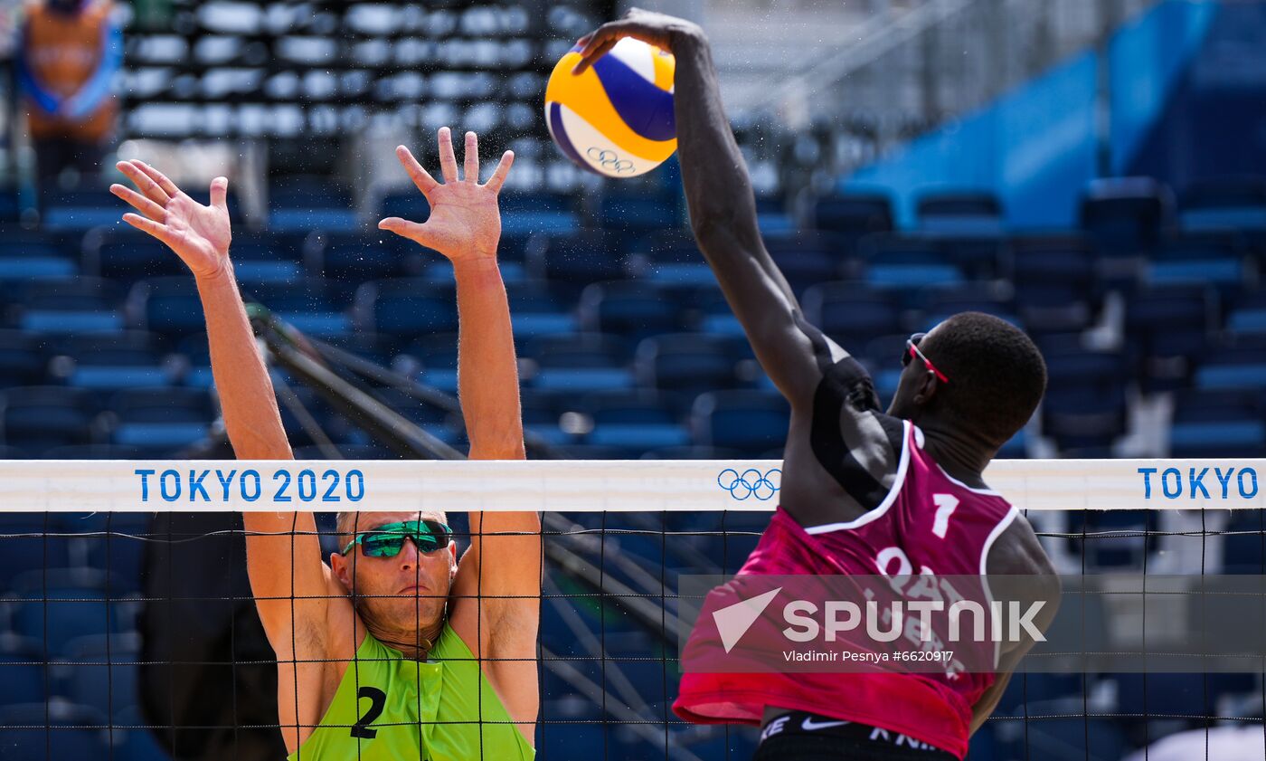 Japan Olympics 2020 Beach Volleyball Men Plavins/Tocs - Cherif/Ahmed