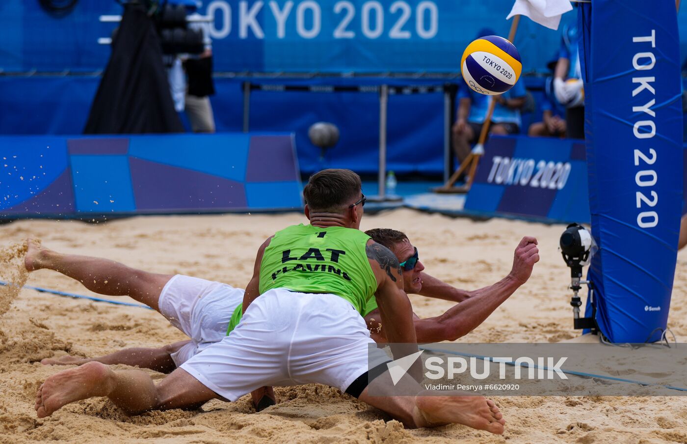 Japan Olympics 2020 Beach Volleyball Men Plavins/Tocs - Cherif/Ahmed