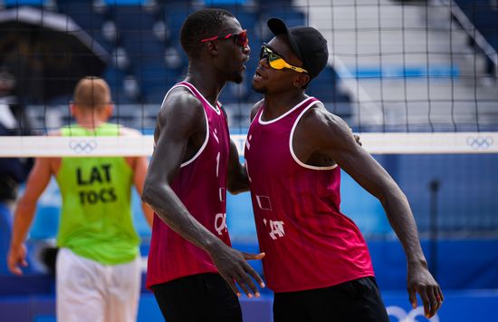Japan Olympics 2020 Beach Volleyball Men Plavins/Tocs - Cherif/Ahmed
