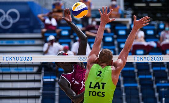 Japan Olympics 2020 Beach Volleyball Men Plavins/Tocs - Cherif/Ahmed