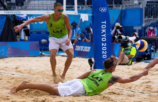 Japan Olympics 2020 Beach Volleyball Men Plavins/Tocs - Cherif/Ahmed