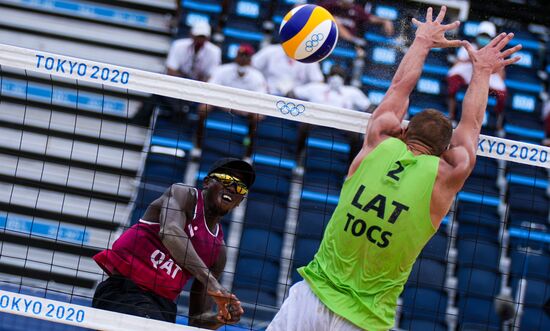Japan Olympics 2020 Beach Volleyball Men Plavins/Tocs - Cherif/Ahmed