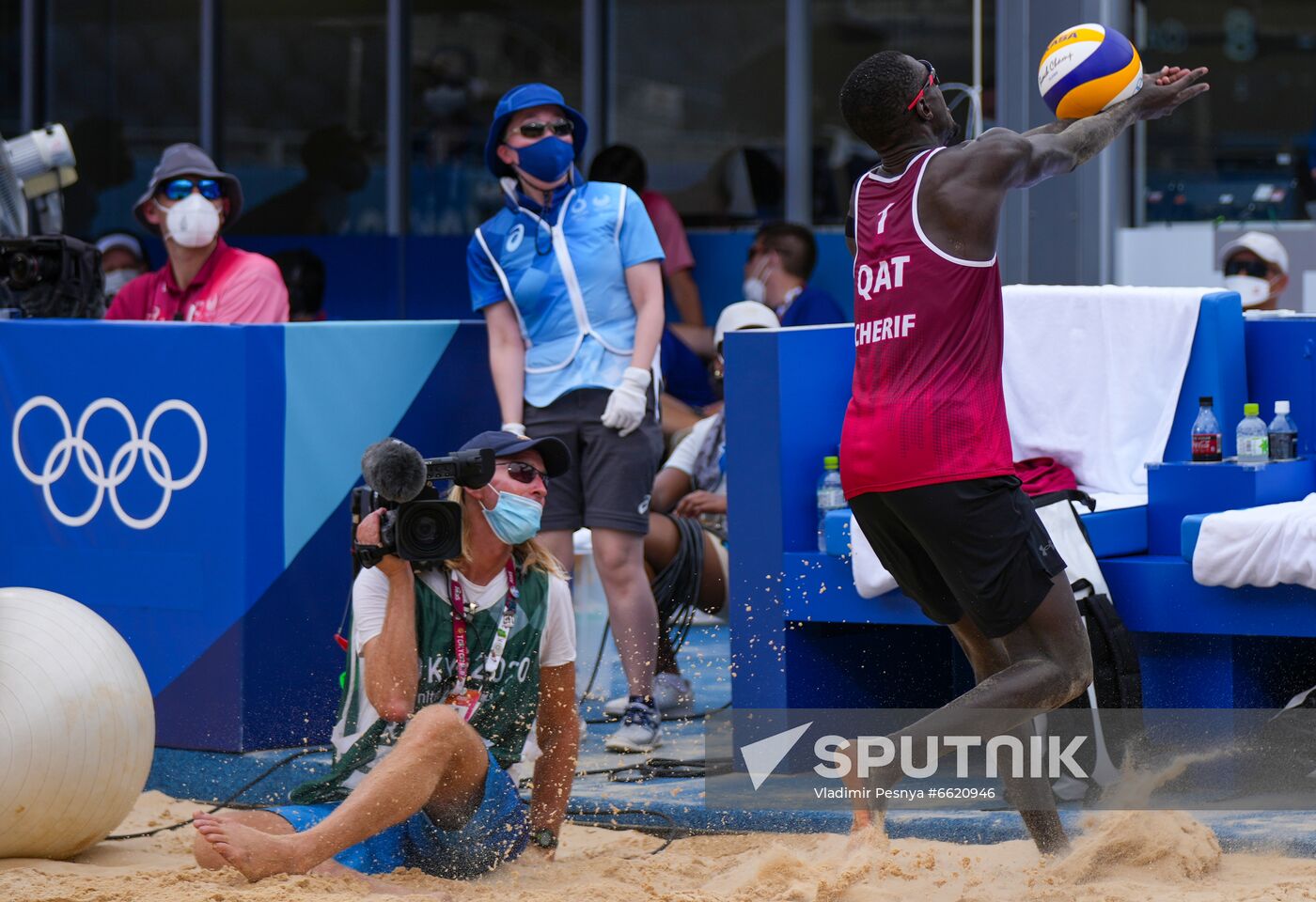 Japan Olympics 2020 Beach Volleyball Men Plavins/Tocs - Cherif/Ahmed