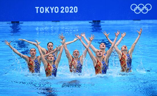 Japan Olympics 2020 Artistic Swimming Team Free Routine