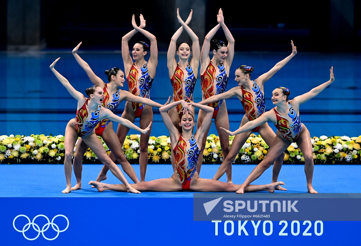 Japan Olympics 2020 Artistic Swimming Team Free Routine