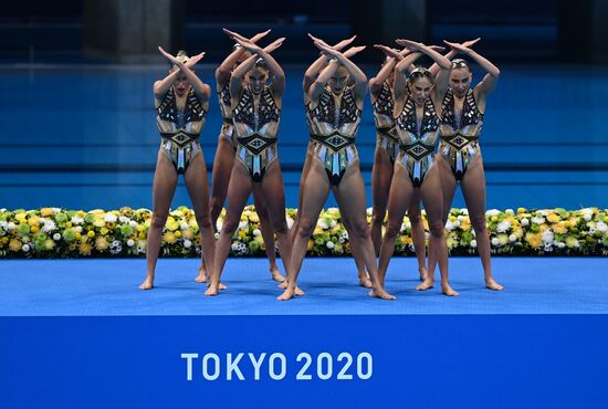 Japan Olympics 2020 Artistic Swimming Team Free Routine