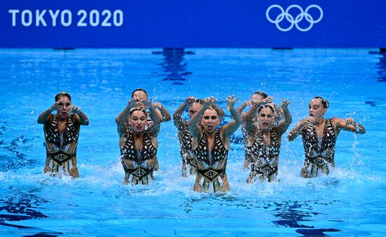 Japan Olympics 2020 Artistic Swimming Team Free Routine