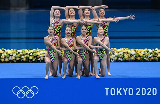 Japan Olympics 2020 Artistic Swimming Team Free Routine