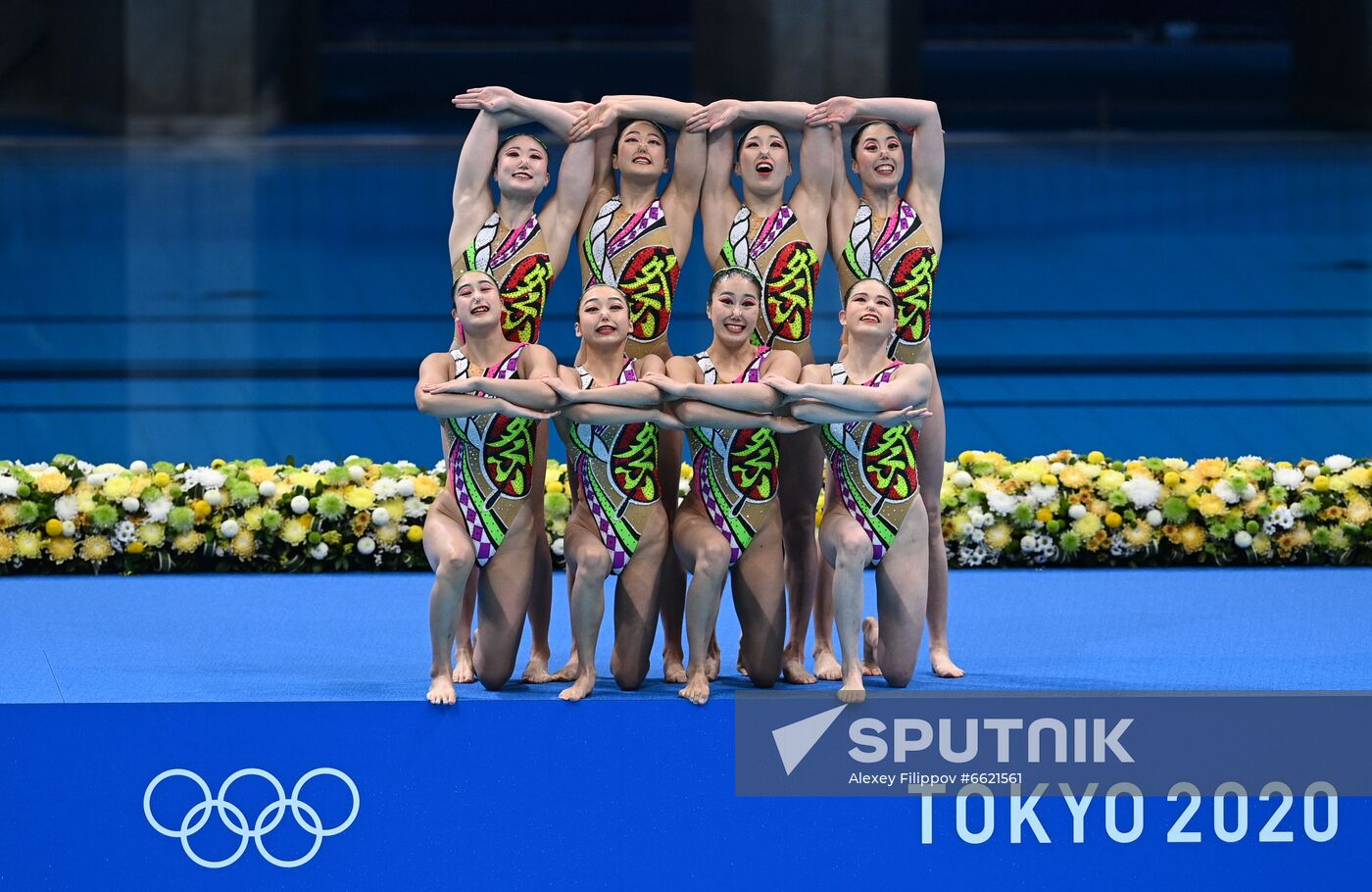 Japan Olympics 2020 Artistic Swimming Team Free Routine