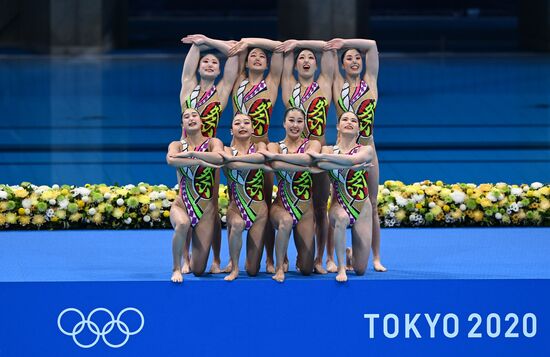 Japan Olympics 2020 Artistic Swimming Team Free Routine