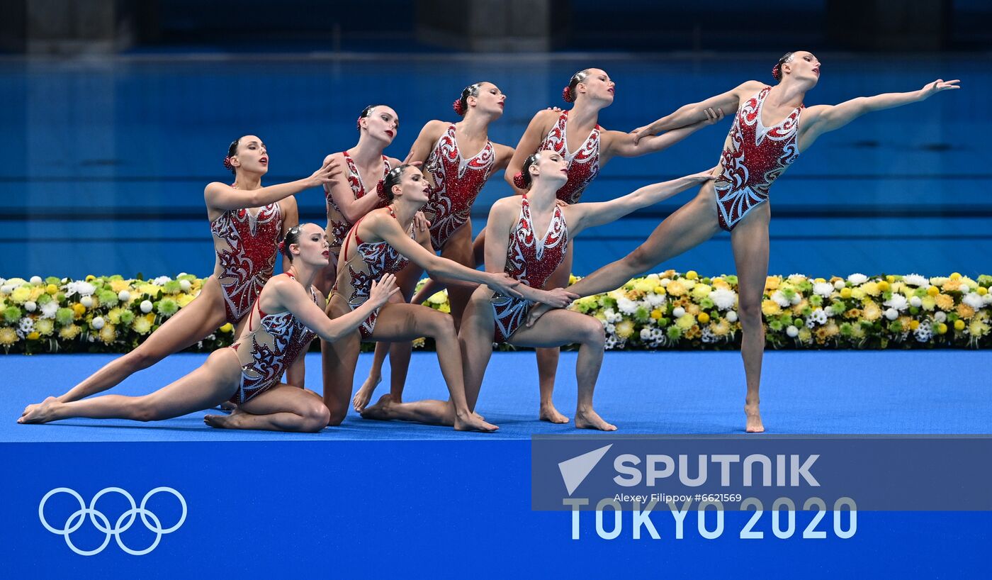 Japan Olympics 2020 Artistic Swimming Team Free Routine