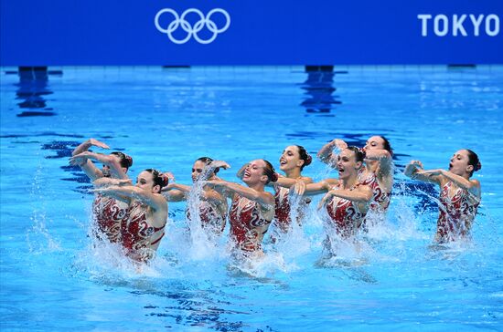 Japan Olympics 2020 Artistic Swimming Team Free Routine