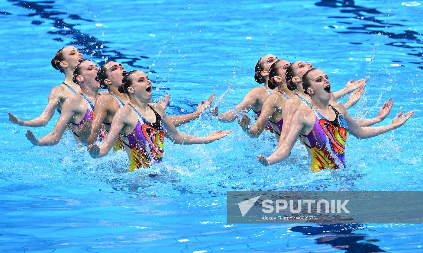 Japan Olympics 2020 Artistic Swimming Team Free Routine