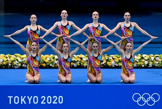 Japan Olympics 2020 Artistic Swimming Team Free Routine