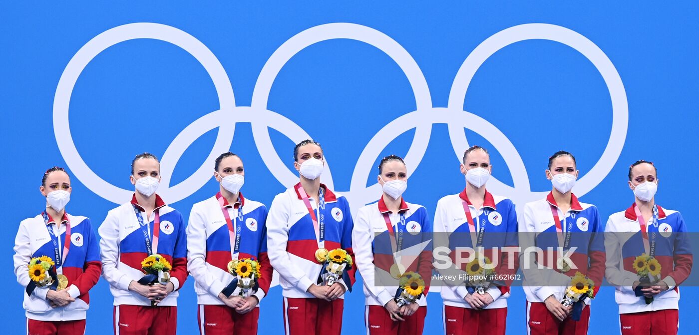 Japan Olympics 2020 Artistic Swimming Team Free Routine