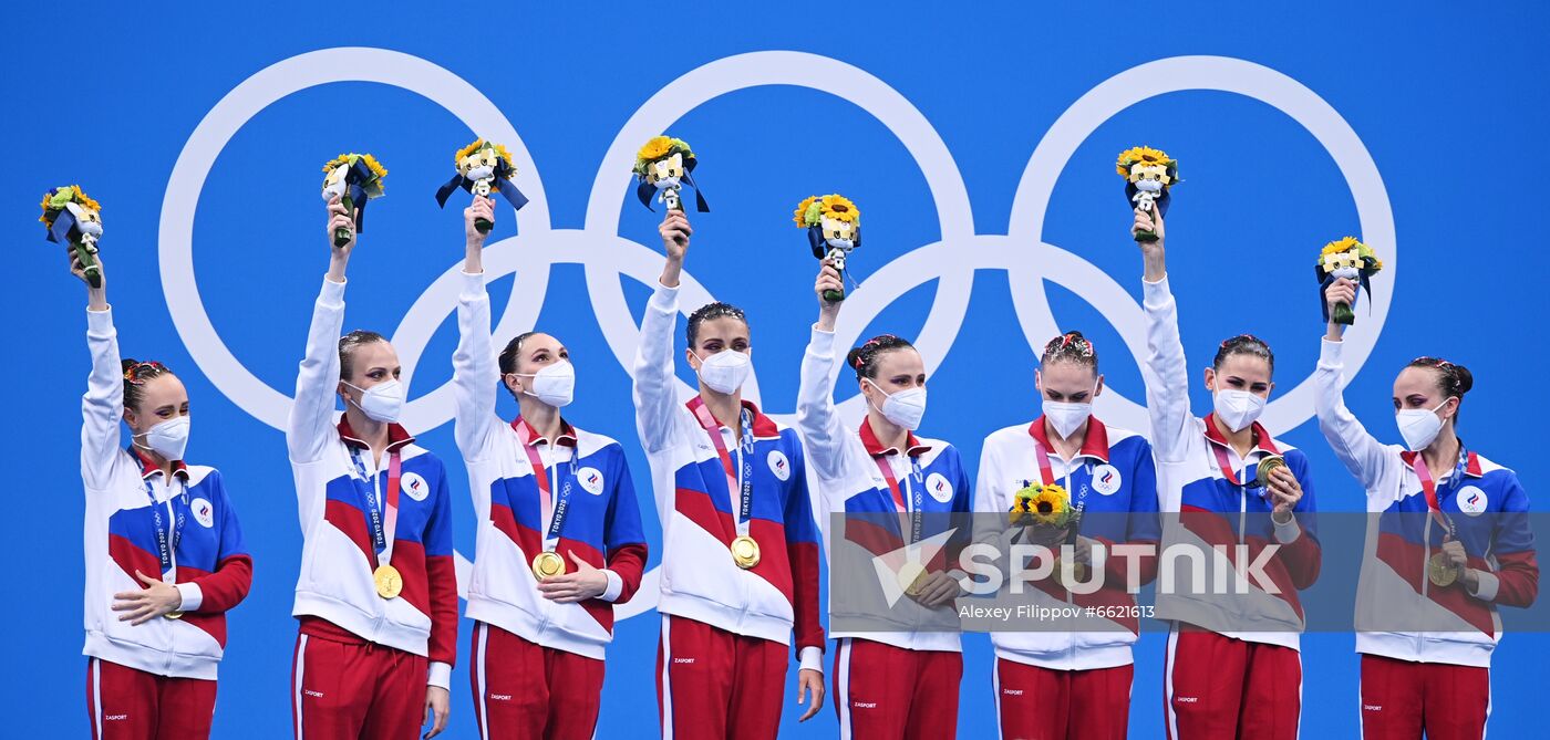 Japan Olympics 2020 Artistic Swimming Team Free Routine