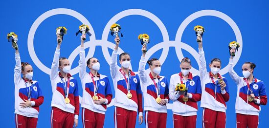 Japan Olympics 2020 Artistic Swimming Team Free Routine