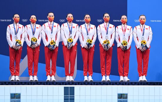 Japan Olympics 2020 Artistic Swimming Team Free Routine