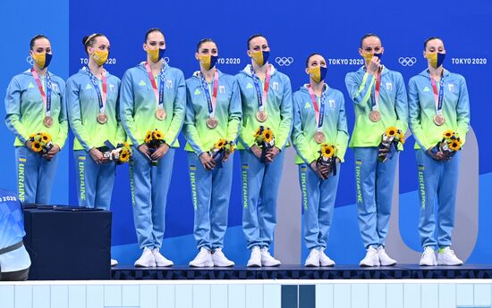 Japan Olympics 2020 Artistic Swimming Team Free Routine