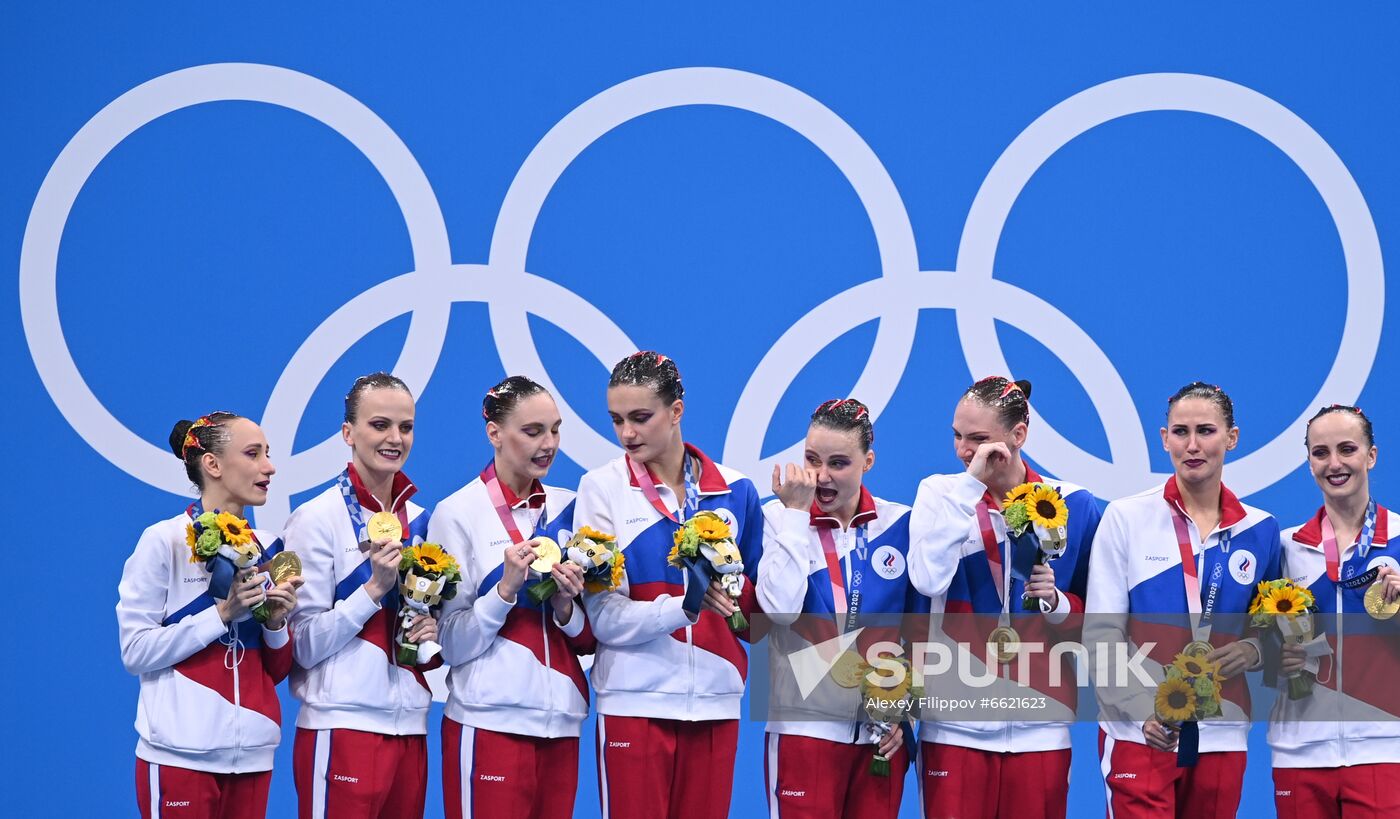 Japan Olympics 2020 Artistic Swimming Team Free Routine