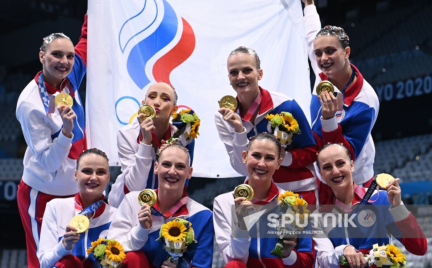 Japan Olympics 2020 Artistic Swimming Team Free Routine