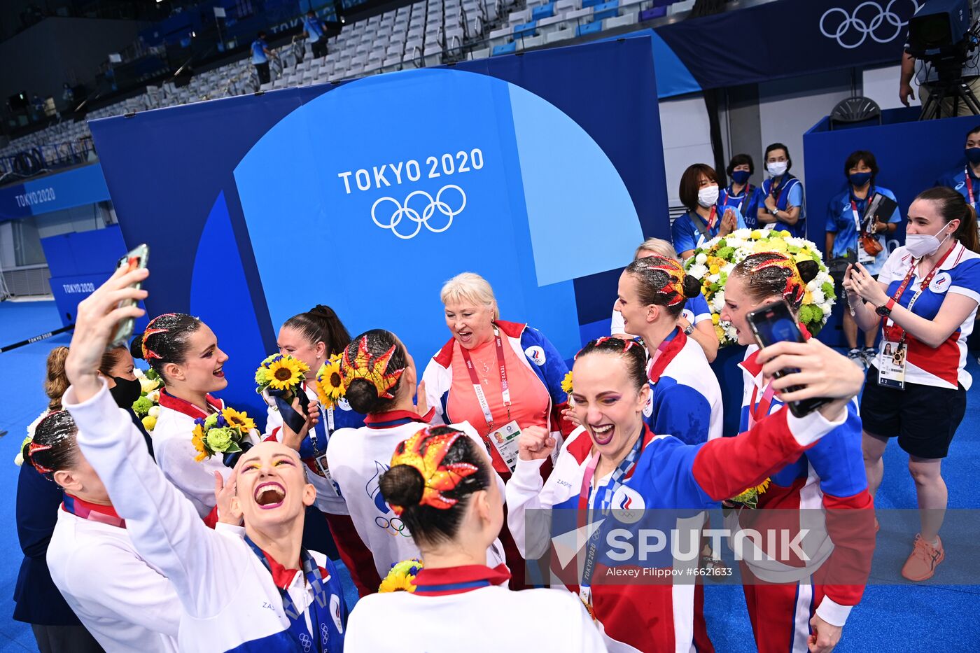 Japan Olympics 2020 Artistic Swimming Team Free Routine