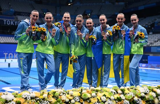 Japan Olympics 2020 Artistic Swimming Team Free Routine