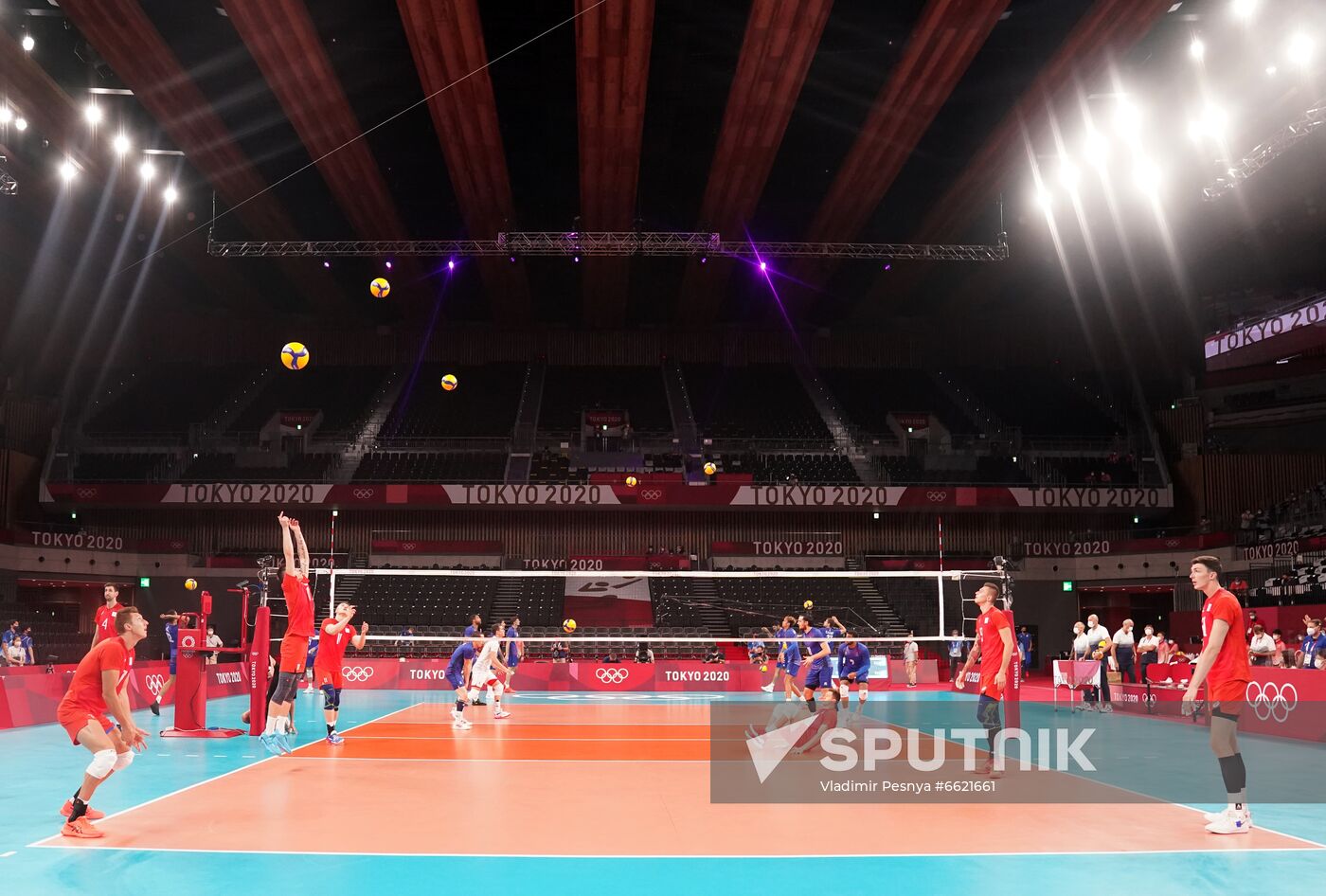 Japan Olympics 2020 Volleyball Men France - ROC