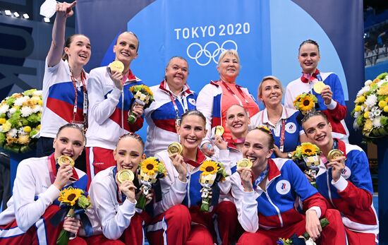 Japan Olympics 2020 Artistic Swimming Team Free Routine