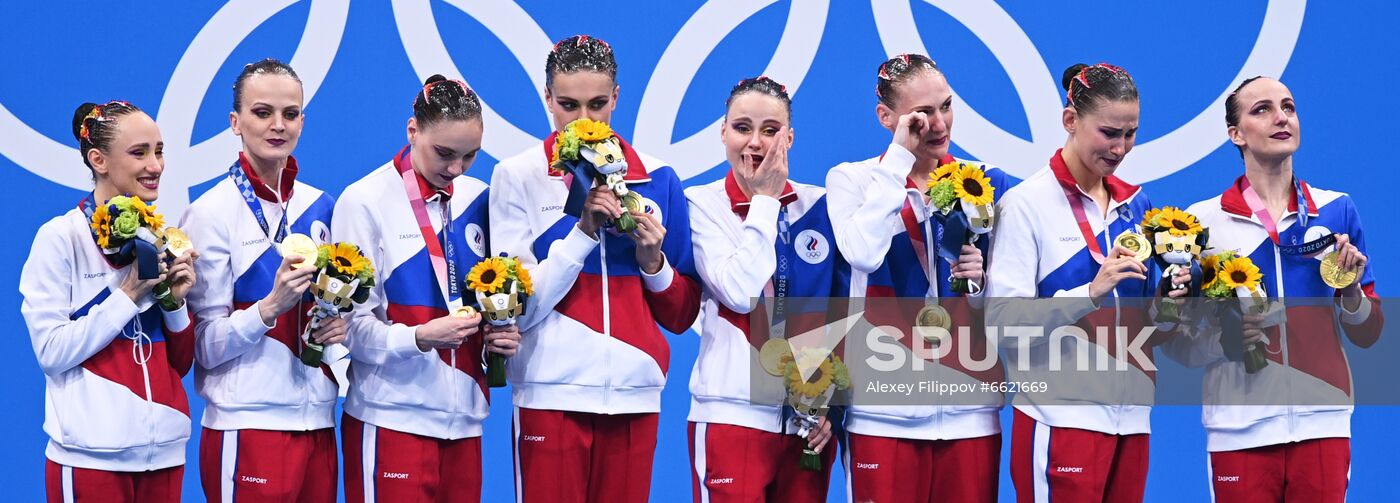 Japan Olympics 2020 Artistic Swimming Team Free Routine