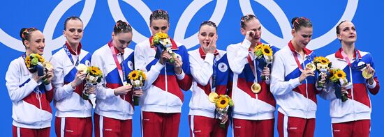 Japan Olympics 2020 Artistic Swimming Team Free Routine