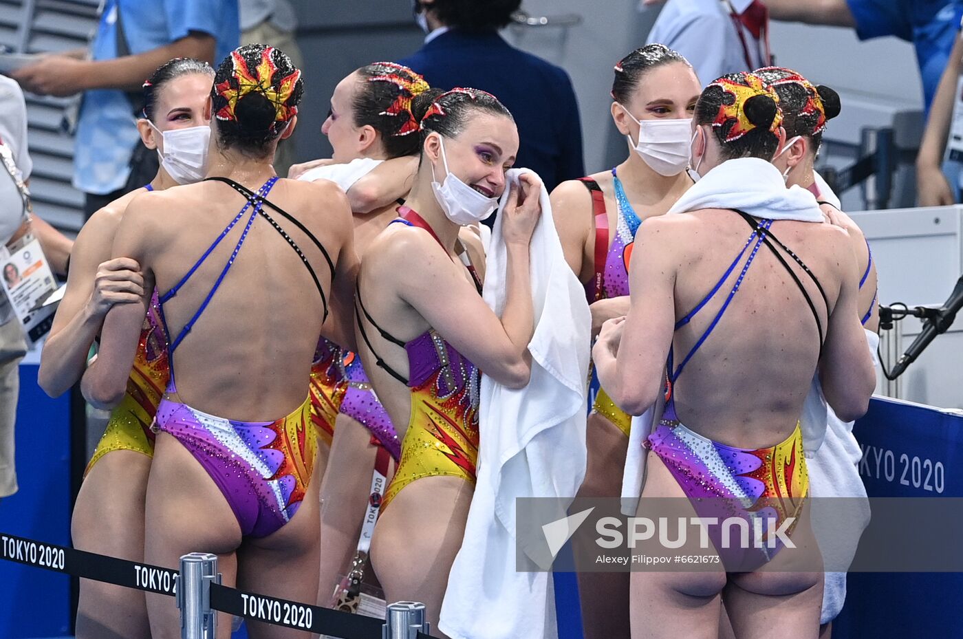 Japan Olympics 2020 Artistic Swimming Team Free Routine