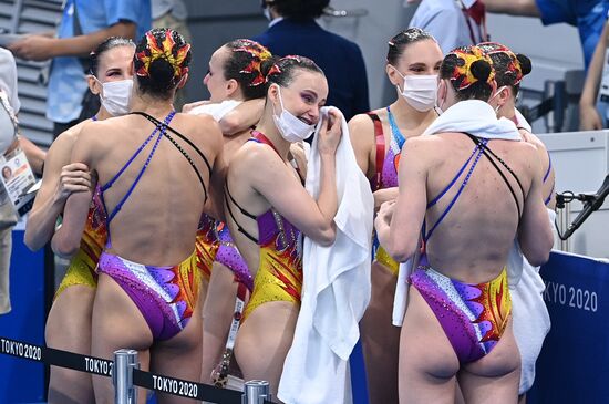 Japan Olympics 2020 Artistic Swimming Team Free Routine