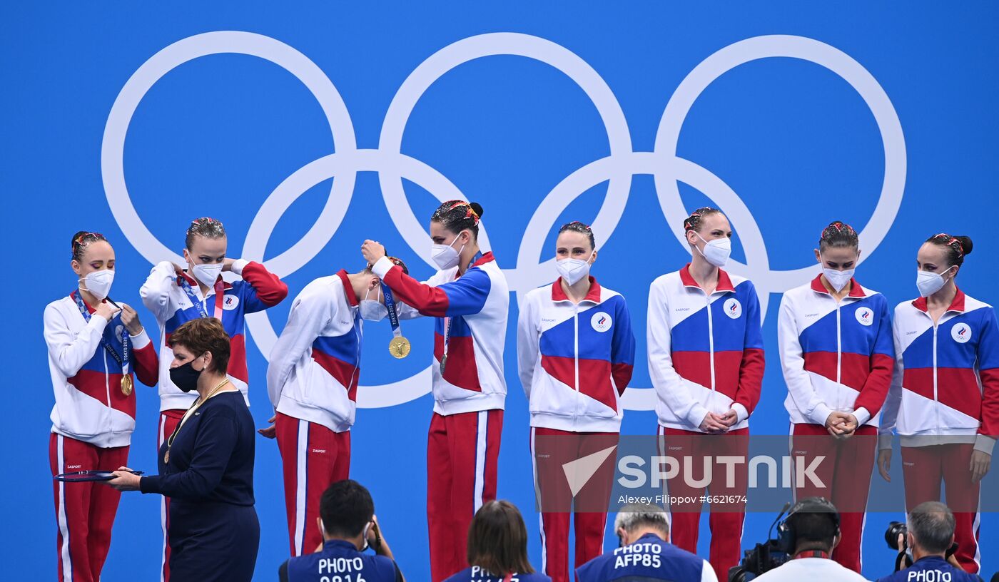 Japan Olympics 2020 Artistic Swimming Team Free Routine