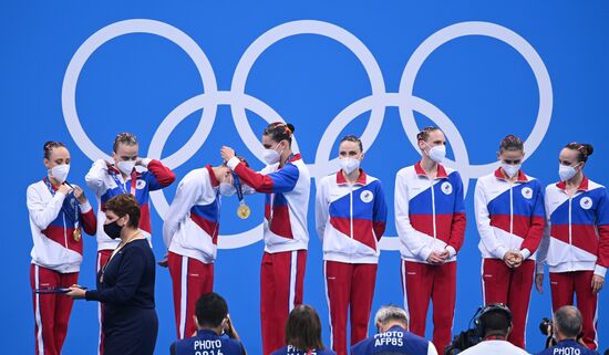 Japan Olympics 2020 Artistic Swimming Team Free Routine