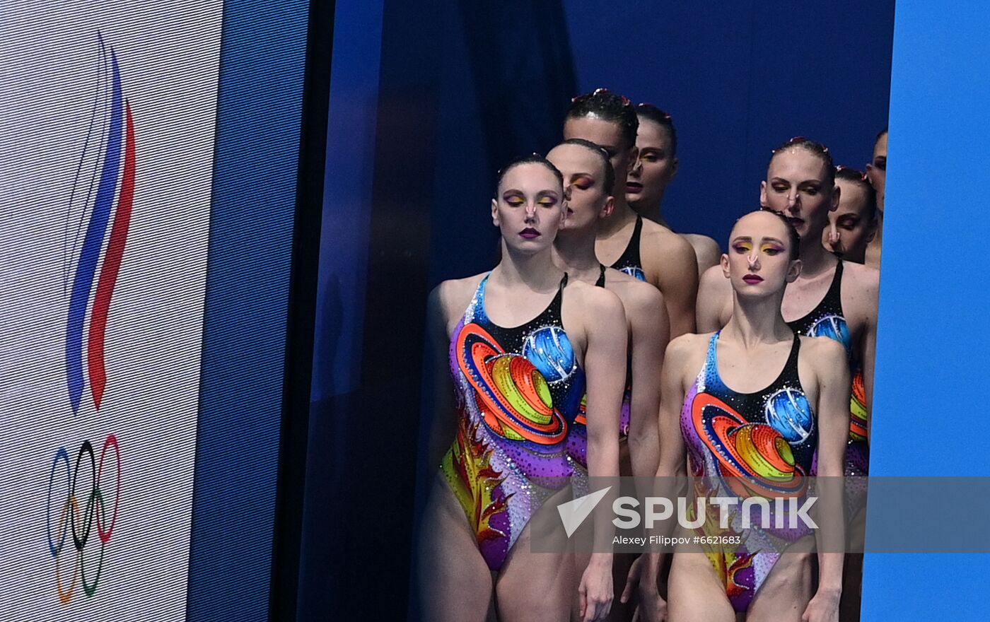 Japan Olympics 2020 Artistic Swimming Team Free Routine