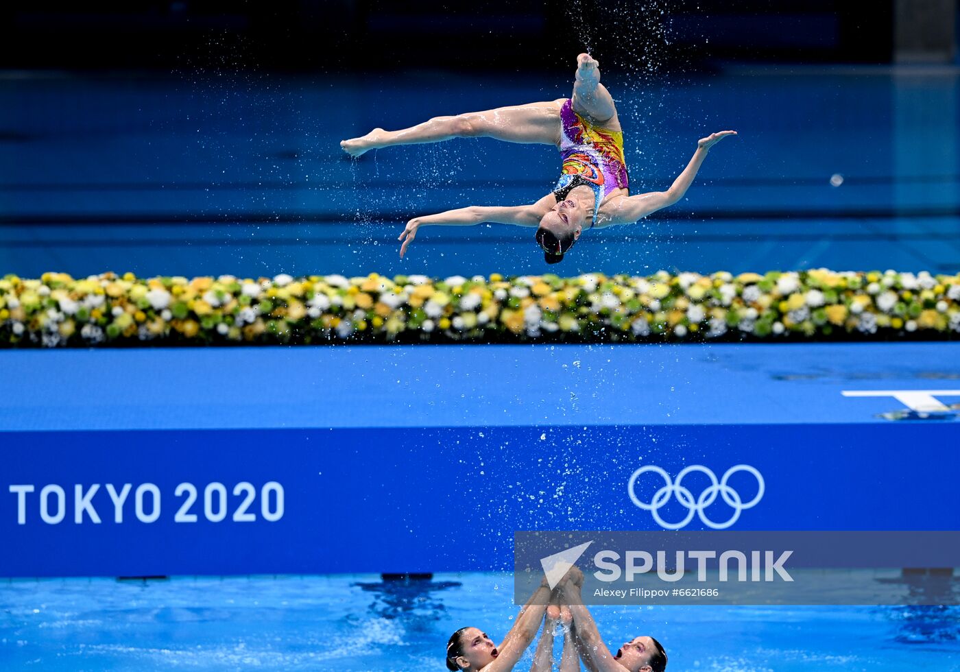 Japan Olympics 2020 Artistic Swimming Team Free Routine