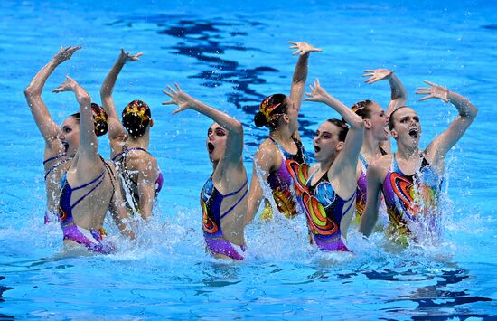 Japan Olympics 2020 Artistic Swimming Team Free Routine