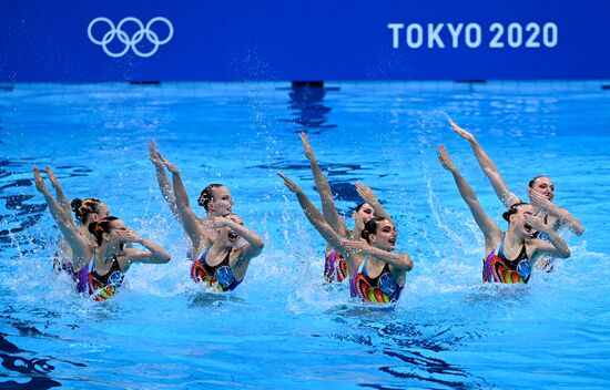 Japan Olympics 2020 Artistic Swimming Team Free Routine