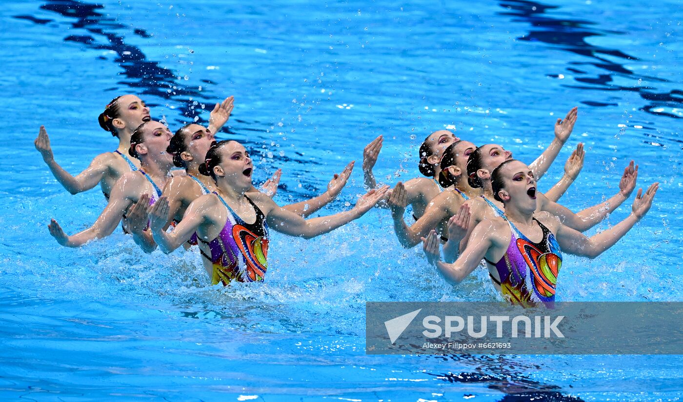 Japan Olympics 2020 Artistic Swimming Team Free Routine