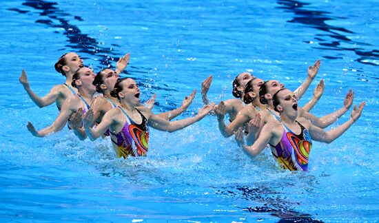 Japan Olympics 2020 Artistic Swimming Team Free Routine