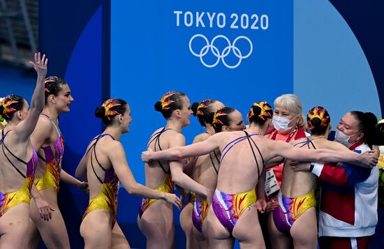 Japan Olympics 2020 Artistic Swimming Team Free Routine