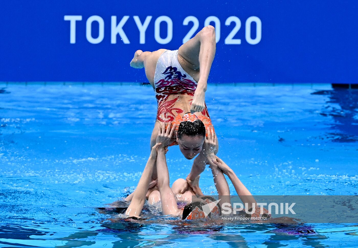 Japan Olympics 2020 Artistic Swimming Team Free Routine