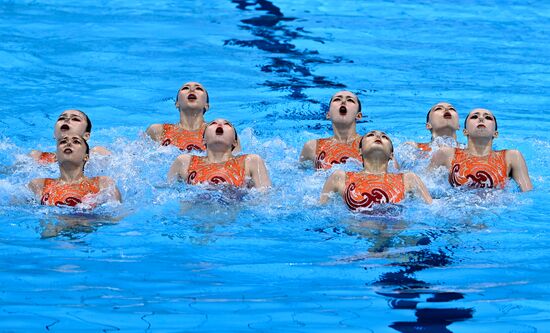 Japan Olympics 2020 Artistic Swimming Team Free Routine